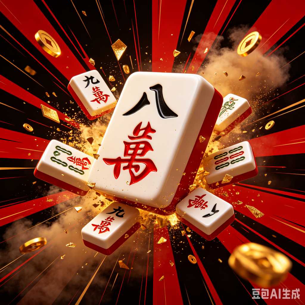 flat print mahjong set