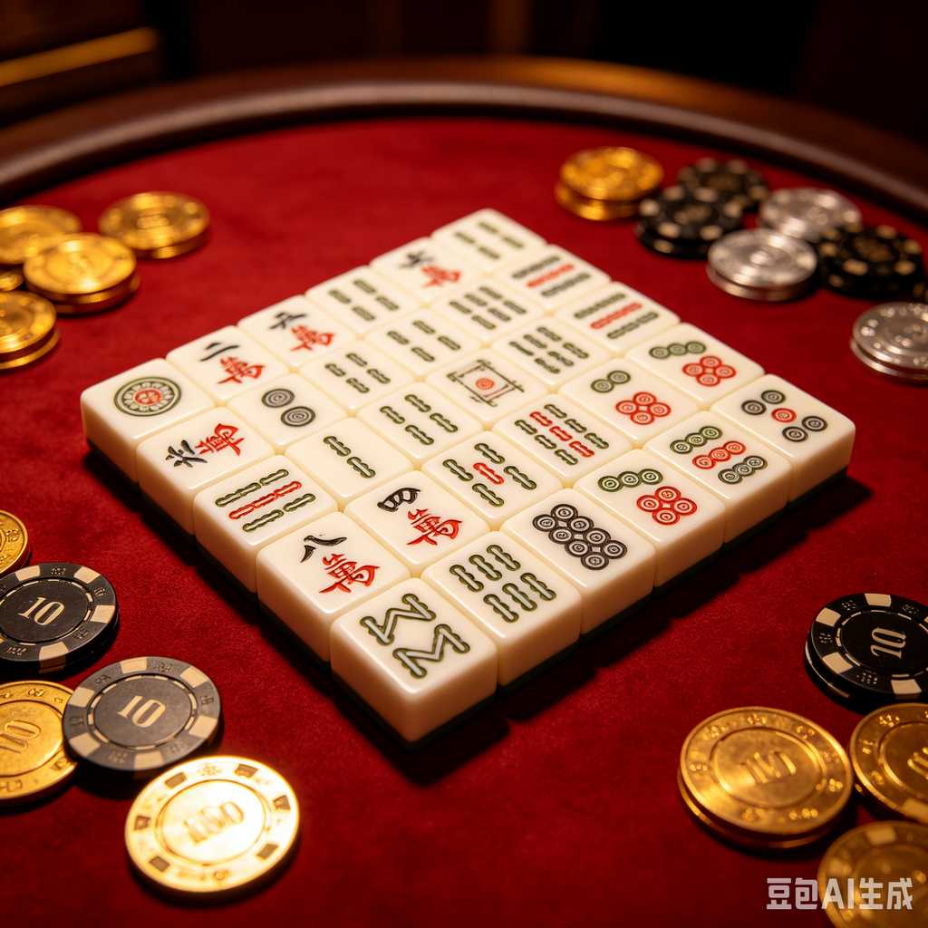 modern text mahjong tiles